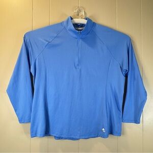Adidas 1/4 Zip Pullover Mens 2XL Sky Blue Performance Golf Tennis Athleisure